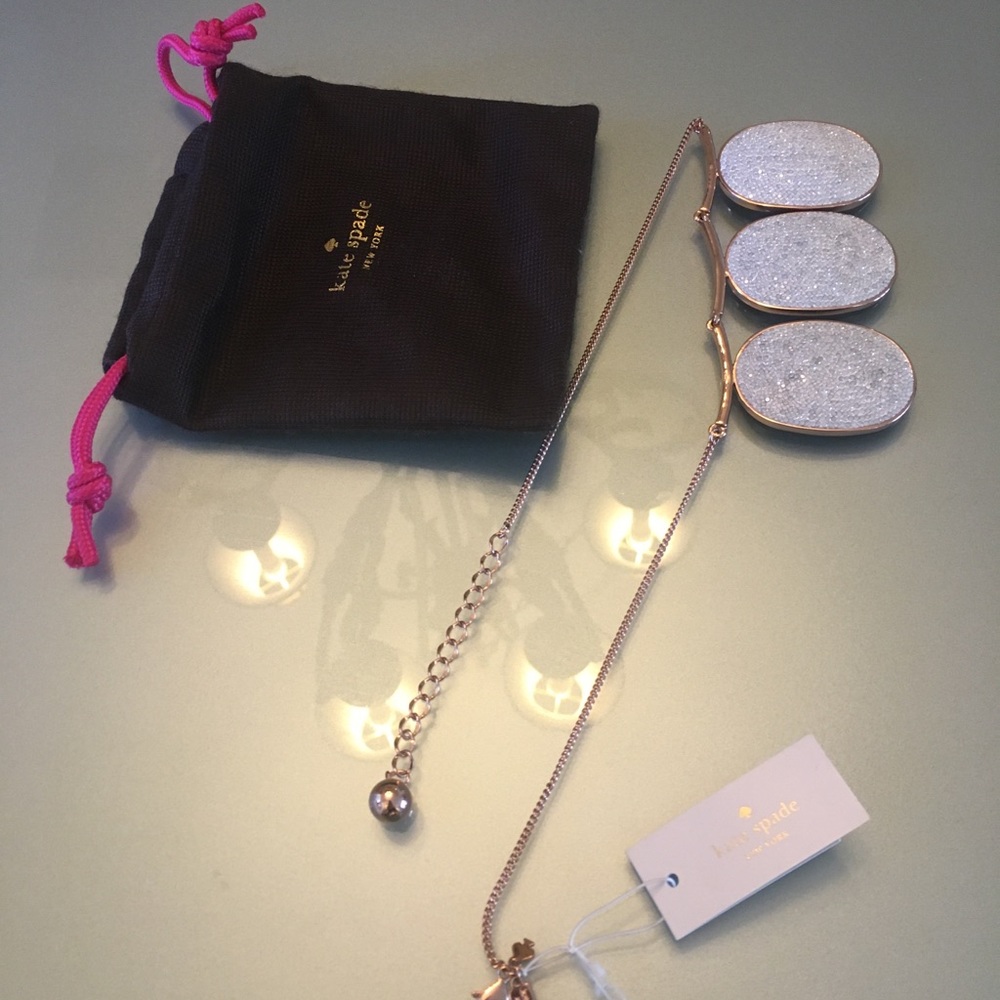 Do wonders Kate Spade New York, opal pave shining crystals, rose gold necklace. - Picture 4 of 11